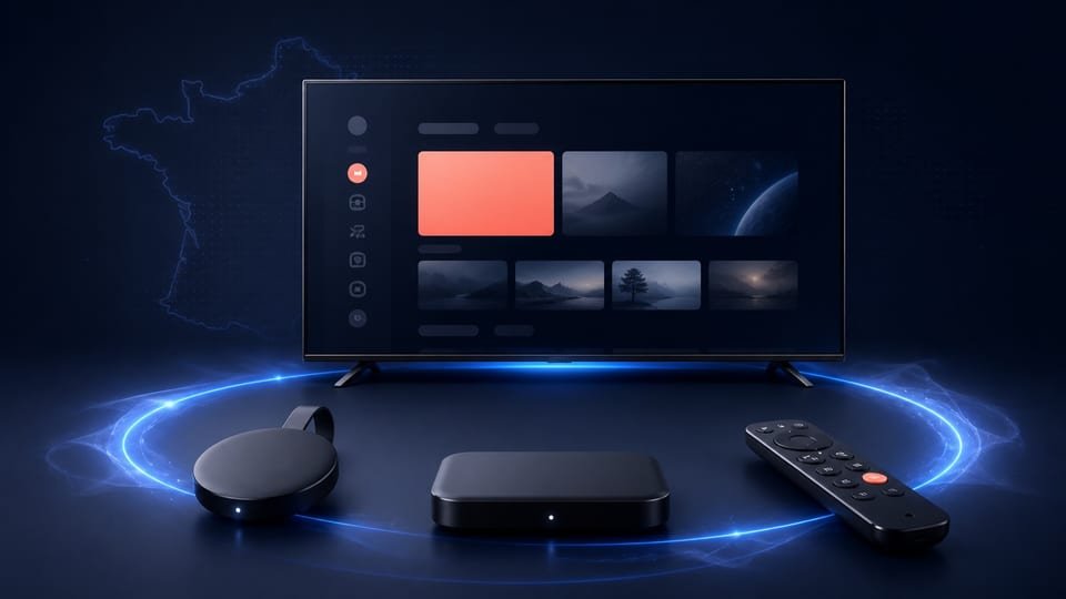 Smarters et IPTV sur Android TV : télécommande, compte et stockage — illustration du contexte d’utilisation
